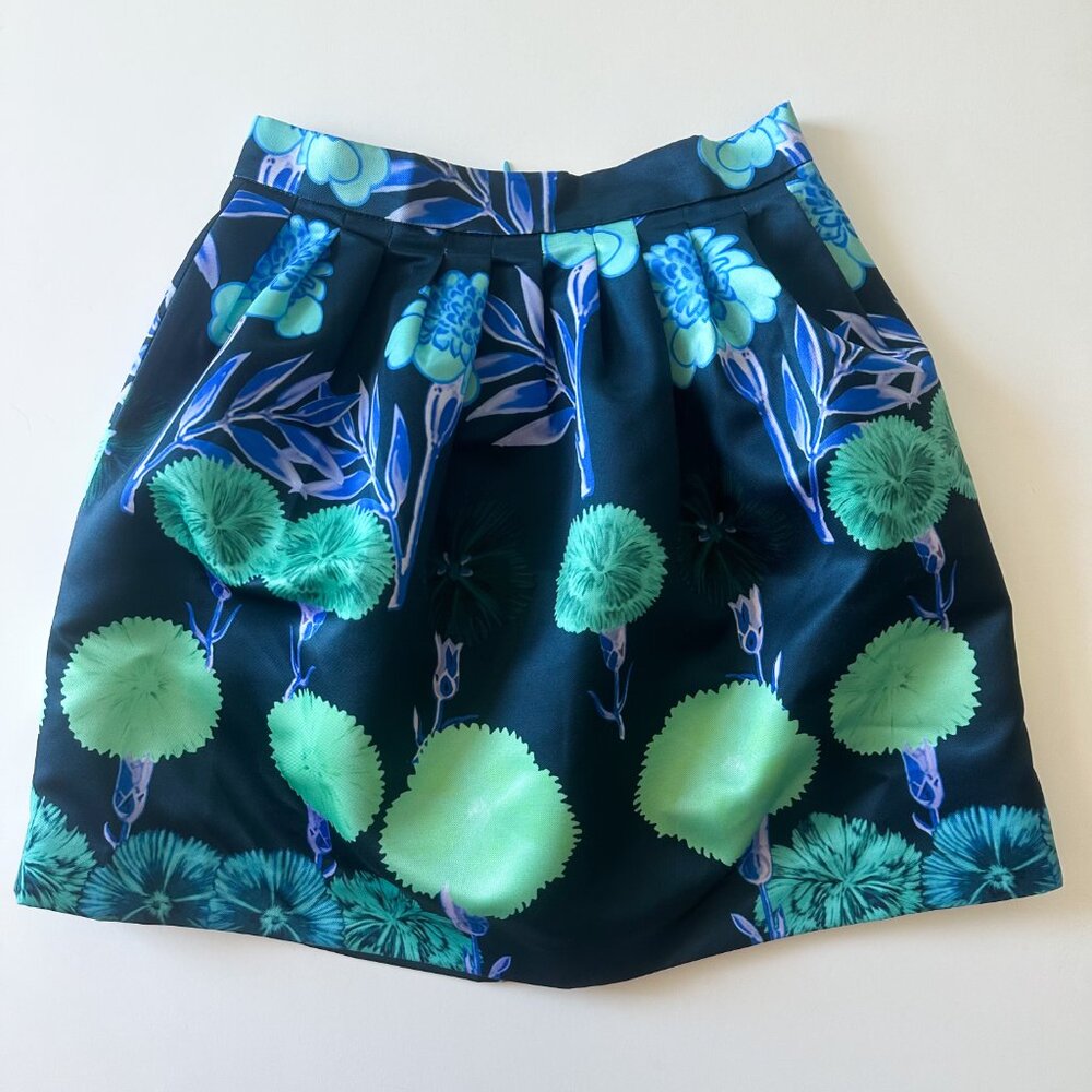 Desigual Dandelion Botanical Print Pleated Mini Skirt - Picture 4 of 4